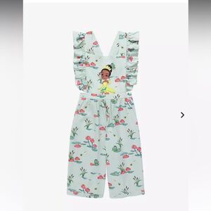 Disney The Princess and the Frog Lily Pads & Flowers Ruffle Jumper 5T NWT